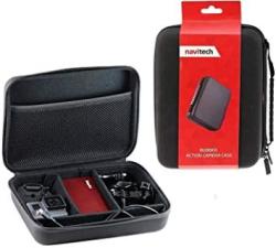 Compatible with The Dazzne Action Camera Navitech Red Heavy Duty Robust Action Camera Hard Case 