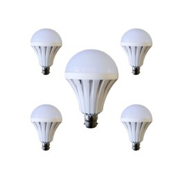 Pack Of 5 - 7W LED Intelligent Bulb Rechargeable B22 Bayonet Fitting