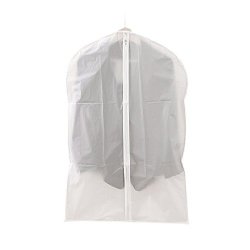 Eriuaes Garment Bags Dust Cover For Clothes Garment Bags For Suits Jackets And Dresses For Travel And Storage White S