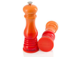 Le Creuset Silicone Caps For Salt & Pepper Mill Set Of 2 Flame