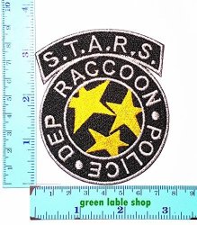 2 Pieces Resident Evil Stars Raccoon Band Patch Logo Sew Iron On Embroidered Appliques Badge Sign Costume Send Free Registration