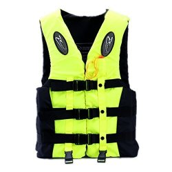 Life Jacket Outdoor Safety Equipment Adults Oversized Swim Professional Lifejackets Buoyancy Vest Green L