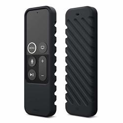 Elago R3 Protective Case Compatible With Apple Tv Siri Remote 4K 5TH 4TH Generation Black - Extra Protection Lanyard Included