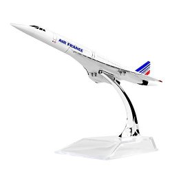 Diecast Plane 1:400 FRANCEF-BVFB Concorde Metal （16cm） Plane Model Office Decoration or Gift by LESES