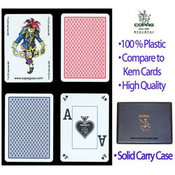 Copag Red And Blue Plastic Playing Cards Two Decks
