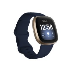 Fitbit Versa 3 Smart Watch - Midnight Soft Gold