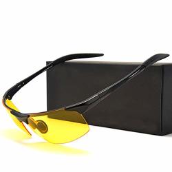 NIGHT Driving Glasses HD Vision Yellow Glasses For Men & Women - Polarized Lens Anti Glare