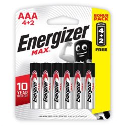 Energizer - Max Aaa - 6 Pack 4 & 2 - 8 Pack
