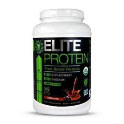 Elite Protein - Organic Plant Based Protein Powder Chocolate Pea And Hemp Protein Muscle Recovery And Meal Replacement Protein Shake Usda Organic