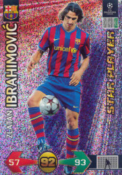 Zlatan Ibrahimovic - S.strikes C.league 09 10 Star Player Card