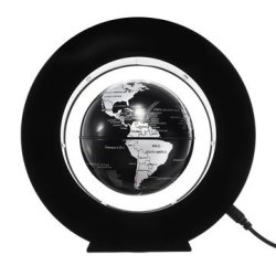 Magnetic Levitation Floating Earth Globe Map With Base LED Light Christmas Gift