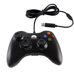 Mix-play USB Wired Controller For Xbox 360 Console And PC - Black