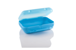 Tupperware On-the-go Luncher Large Blue Or Mango