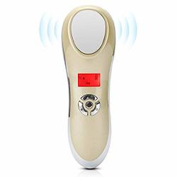 Facial Sonic Vibration Massager Warm Cooling Skin Care Device Portable Handheld Face Massage For Skin Firming