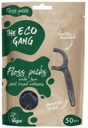 Plant-based Floss Picks - Charcoal Infused