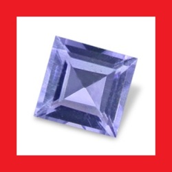 Iolite - Nice Blue Violet Square Facet - 0.10cts