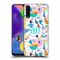 Official Ninola Collage Pop White Geometric Soft Gel Case Compatible For Samsung Galaxy A70S 2019