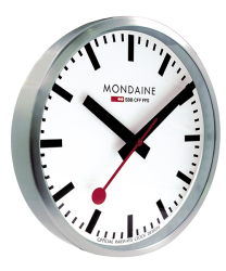 Mondaine - Wall Clock - Silver