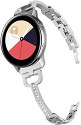 V-moro Bling Braclet Compatible With Galaxy Watch 42MM Bands Women Girl 20MM Jewelry Metal Stainless Steel Strap For Samsung Galaxy Watch Active 40MM GALAXY Watch
