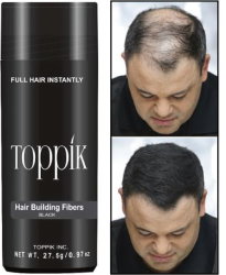 Toppik -black -27.5g- Hair Loss Fiber -75 Days Supply - Free Shipping