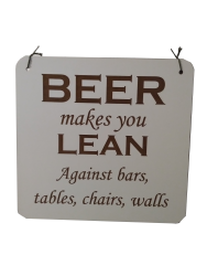 Beer Makes You Lean Board