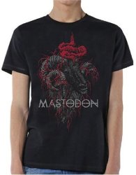 Mastodon - Rams Head Colour Mens Black T-Shirt Small