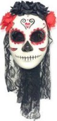 Calavera Corpse Bride Mask With Veil