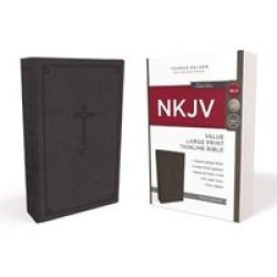 Nkjv Value Thinline Bible Large Print Imitation Leather Black Red Letter Edition Leather Fine Binding