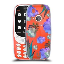 Head Case Designs Succulent Watercolour Cactus Soft Gel Case For Nokia 3310 2017