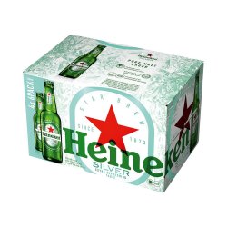 Heineken Silver Pure Malt Lager 24 X 330 Ml Bottles