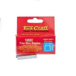 Tork Craft - Flat Wire Staple 21G X 0.7MM X 6MM JT21 1000PIECE - 12 Pack