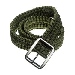 Drop Zone Industries DZI Dzi 100FT Paracord Belt With Classic Metal Buckle - Various Od