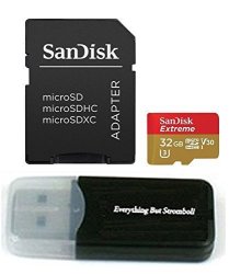32GB Sandisk Extreme 4K Memory Card For Gopro Hero 6 Fusion Hero 5 Karma Drone Hero 4 Session Hero 3 3+ Hero + Black
