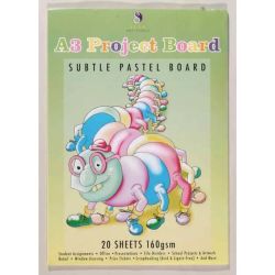 Grafton Project Board Pad A3 Pastel 160GSM 20 Sheets