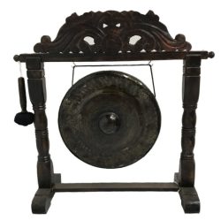 Carved Gong Sotran Dekorativ
