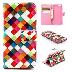 Iphone 6S Case Sandistore Pu Leather Magnetic Wallet Flip Cover Case For Iphone 6S 2