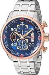 INVICTA Men's Aviator 48MM Stainless Steel Chronograph Quartz Watch 17203