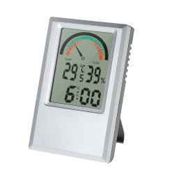 Digital Hygrometer Thermometer Garden Temperature Humidity Meter Max Min Value Alarm Clock Comfort