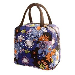 Teresamoon Lunch Box Insulated Lunch Bag Lunch Tote Boxes Purple