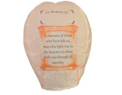 5 Each Sky Lantern -in Memory Of- Us Seller -100% Biodegradable Fully Assembled By Sky Lanterns