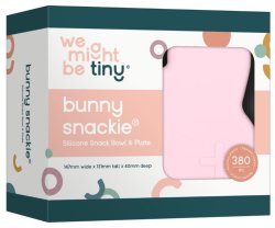 Bunny Snackie Silicone Snack Box For Kids - Powder Pink