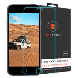 Pack Of 2 -Tempered Glass Screen Protector For Apple Iphone 8 Plus X 2 - By Raz Tech