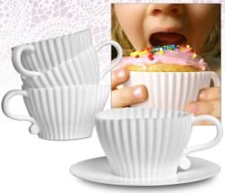 Teacup Cupcakes- With Teacup And Saucer