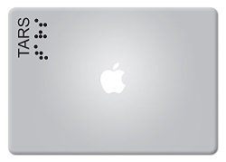 Tars Logo Interstellar Ars Robot Sci Fi Apple Macbook Laptop Decal Vinyl Sticker Apple Mac Air Pro Retina
