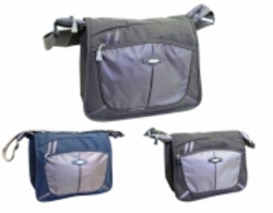 Tosca Shoulder Sling Bag With Laptop Sleeve 15" - Grey