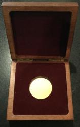 Wooden Box - For Gold 1 2 Oz Gold Or R5 Coin Or Similar