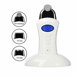Zsh Electric MINI USB Beauty Instrument Micro-current Ion Galvanic Handheld Spa Device With 3 Massage Heads Lcd Facial Care Tool