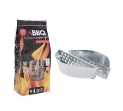 Braai Grill Charcoal Briquets Holder And Natural Fire Starters