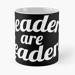 Book Reading Readers Are Leaders Quote C Handcrafted Novelty 110Z Gift Coffee Mugs