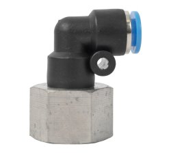 AirCraft - Pu Hose Fitting Elbow 6MM-3 8 F - 2 Pack